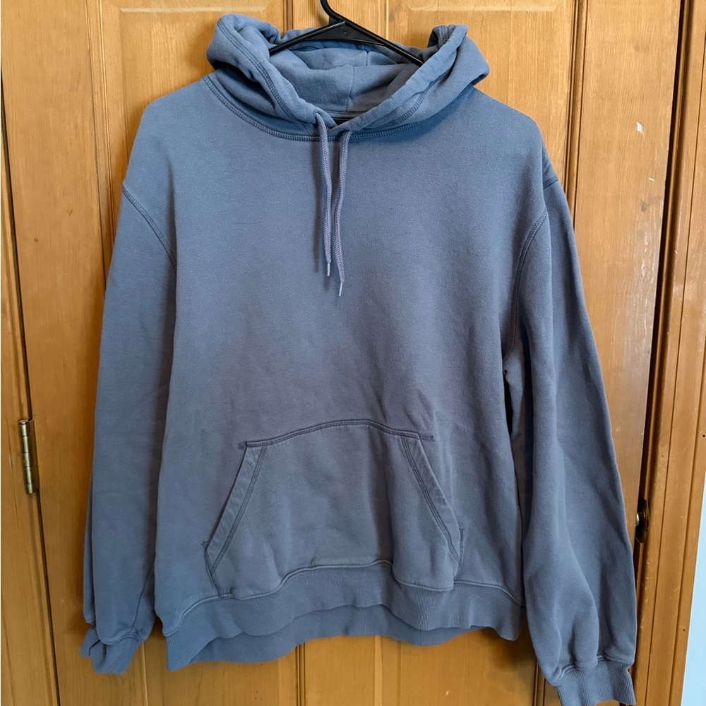 H&M Men's Slate Blue Pullover Hoodie